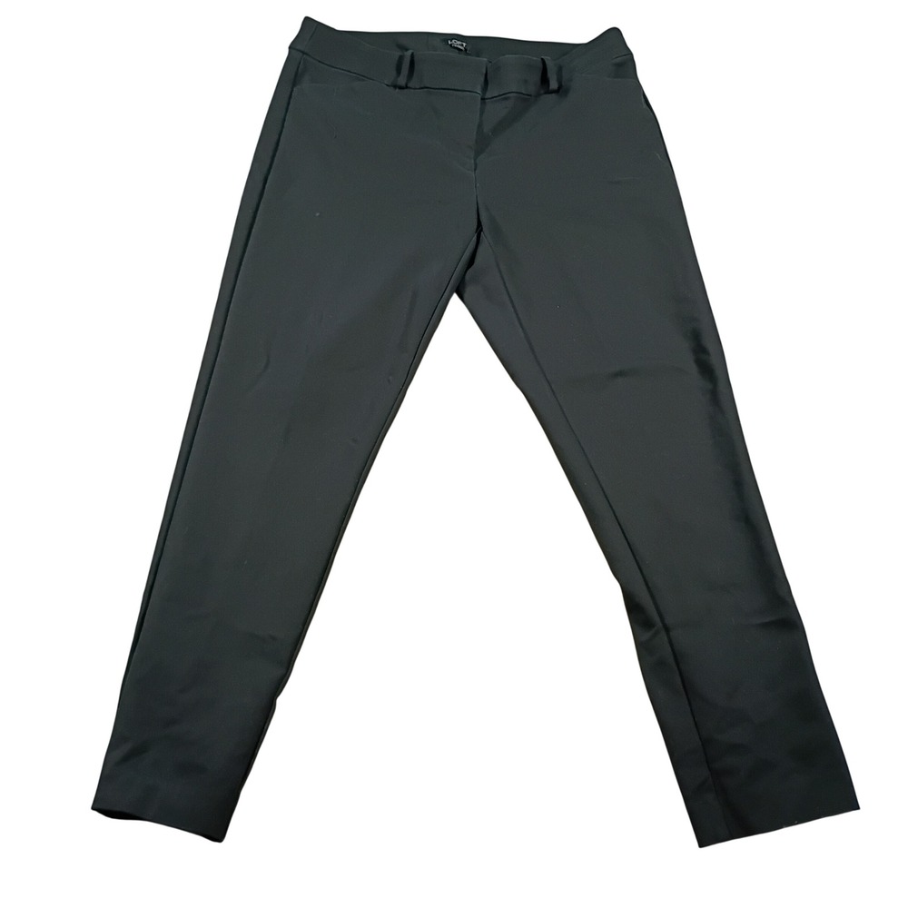 Loft Julie Dress Pants Womens 8 Black Stretch Cotton Workwear Trousers